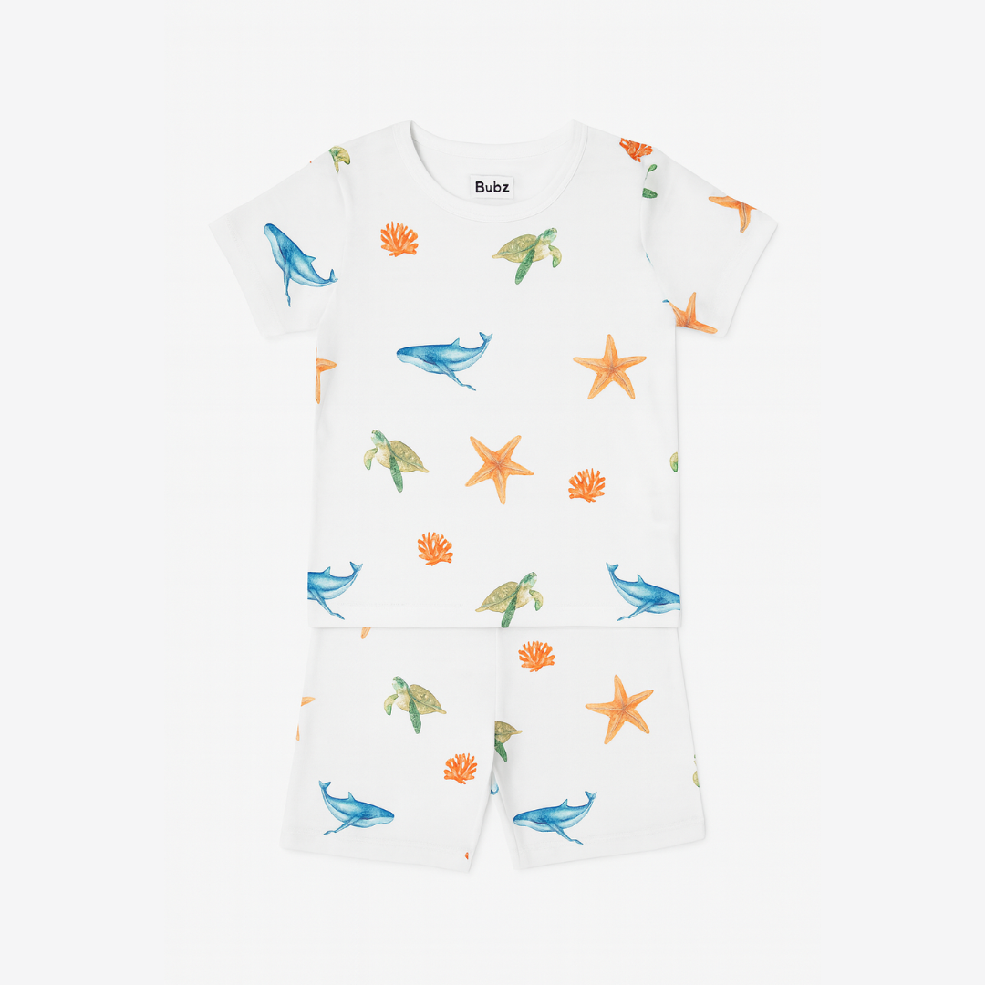 Under The Sea - Short Sleeve Lounge Set