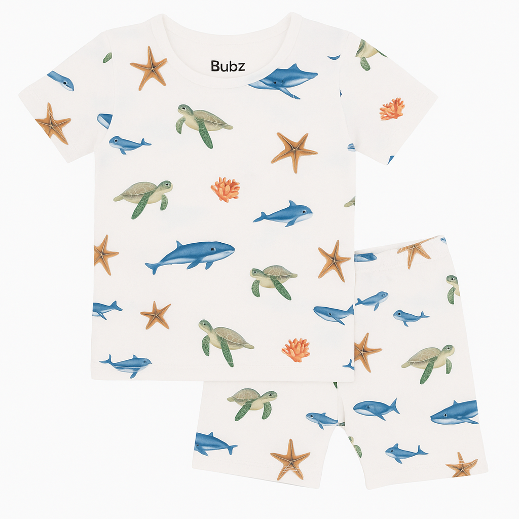 Under The Sea - Short Sleeve Lounge Set